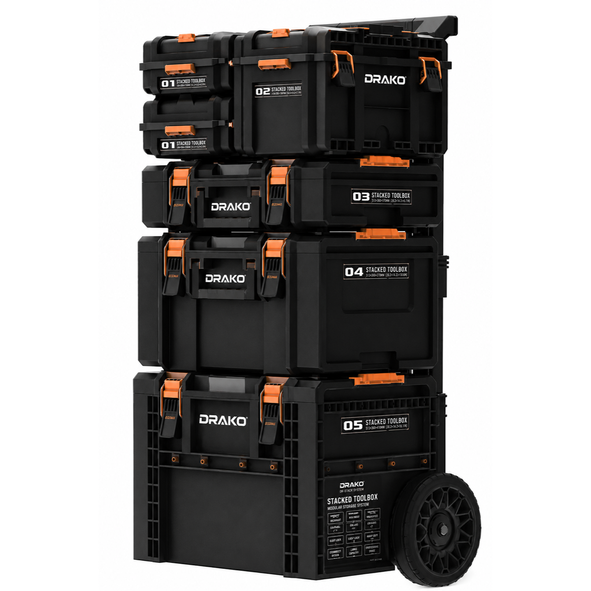 DRAKO Stacked Toolbox System